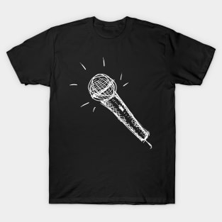 hand drawn microphone T-Shirt